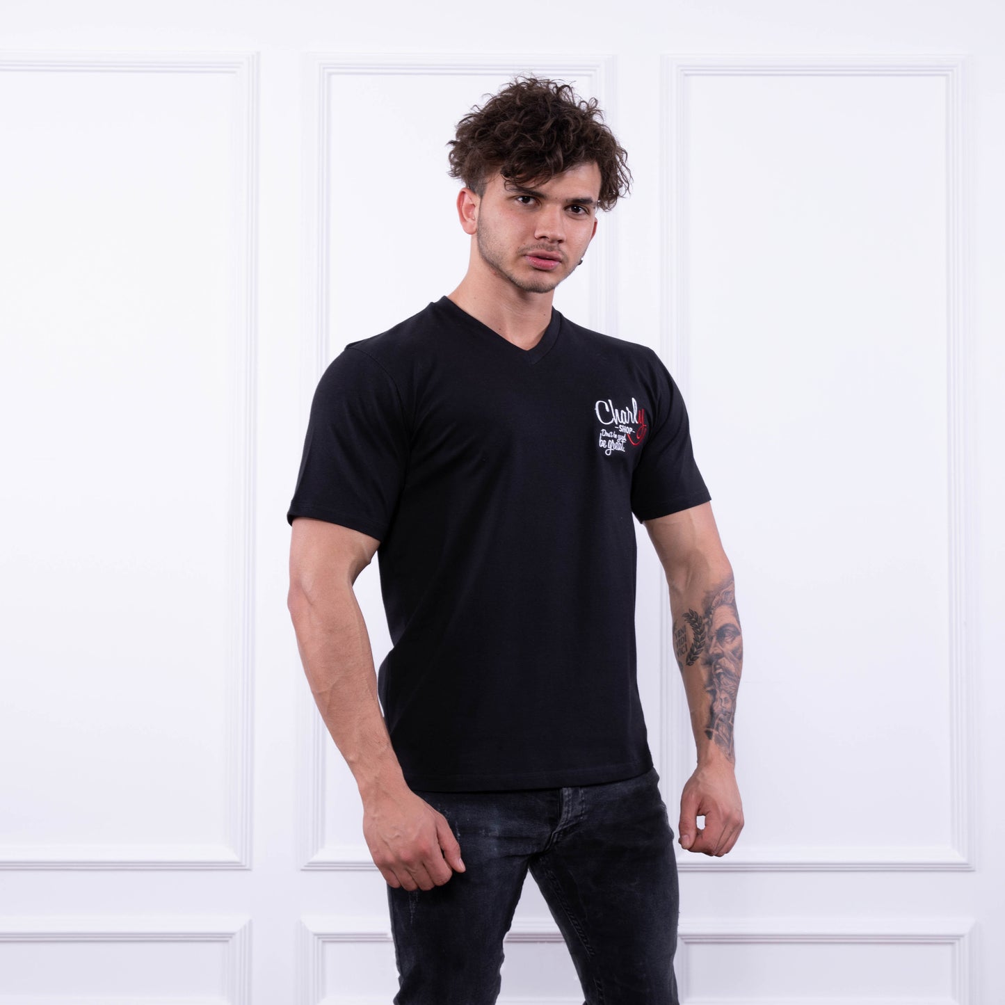 Men's V-neck T-shirt